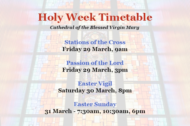 Holy Week Timetable